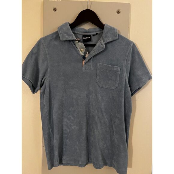 Barbour Fluffy Baby Blue Polo - Picture 3 of 3